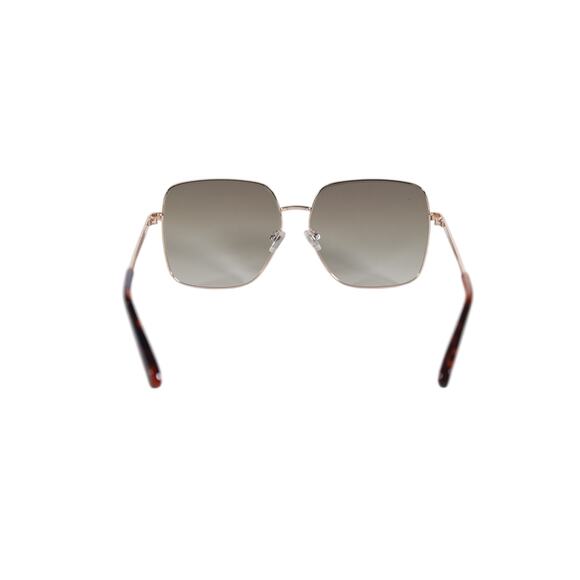 Fossil Oversized Square Metal Women\'s Sunglasses - Gold / Green Gradient - NWT main image 4